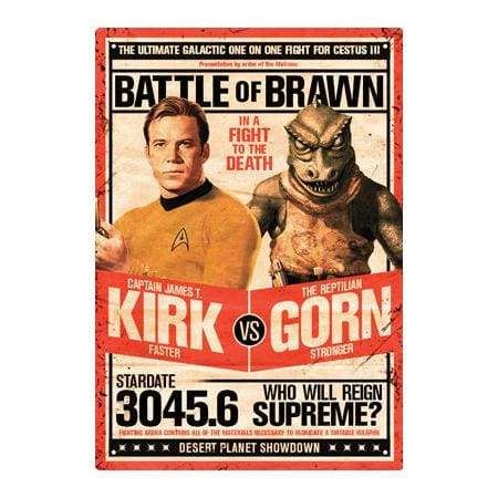 Image Star Trek - Kirk V Gorn Tin Sign