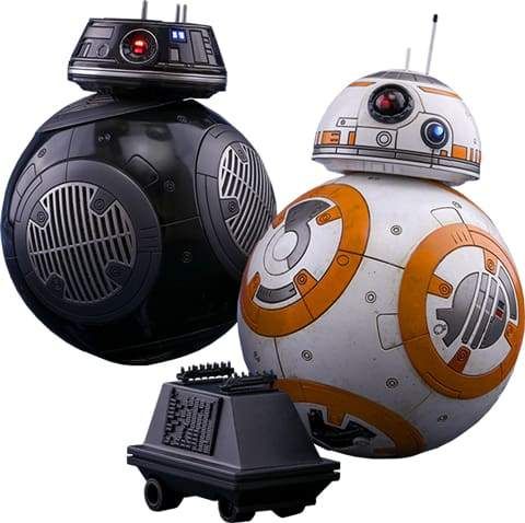 Image Star Wars - BB-8 & BB-9E Episode VIII The Last Jedi 1:6 Scale Action Figure Set
