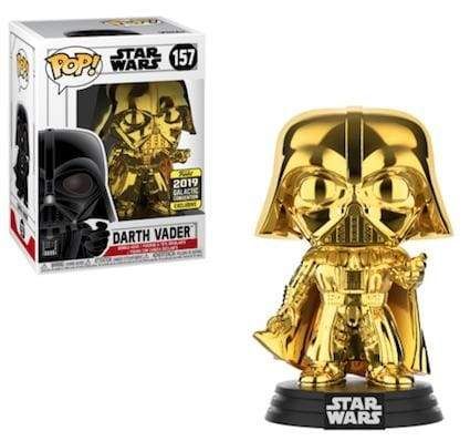 Image Star Wars - Darth Vader Gold Chrome Pop! SW19 RS