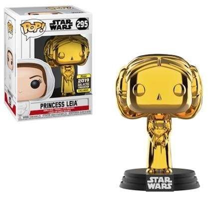 Image Star Wars - Princess Leia Gold Chrome Pop! SW19 RS