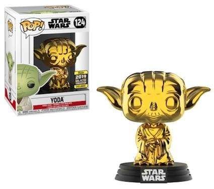 Image Star Wars - Yoda Gold Chrome Pop! SW19 RS