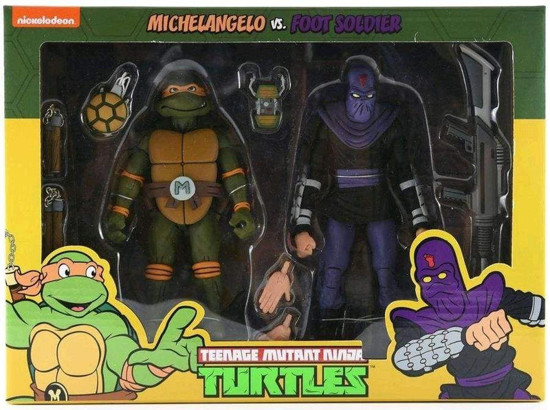 Image Teenage Mutant Ninja Turtles - Michelangelo vs Foot Soldier Action Figure 2-pack