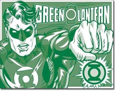 Image The Green Lantern - Green & White Retro Tin Sign