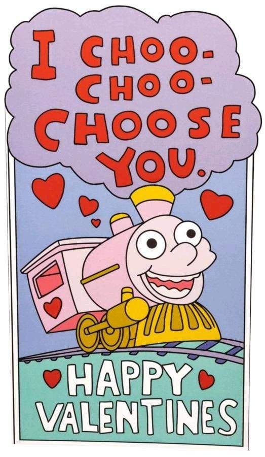 Image The Simpsons - I Choo Choo Choose You Replica Valentine's Day Card