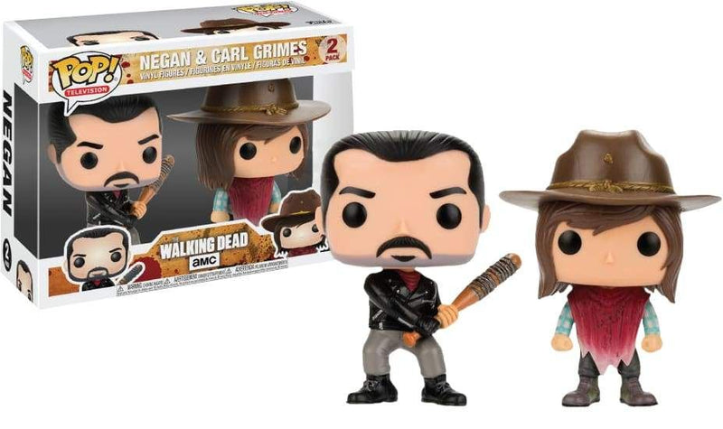 Image The Walking Dead - Negan & Carl Grimes US Exclusive Pop! Vinyl 2-pack [RS]