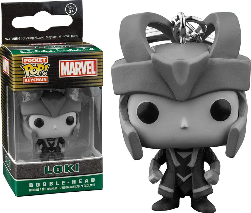 Image Thor - Loki B&W Pop! Keychain !E