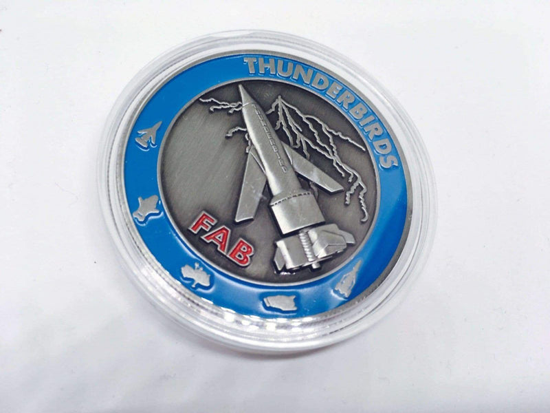 Image Thunderbirds - Limited Edition Challenge Coin (Blue)
