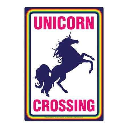Image Unicorn Crossing - Tin Sign