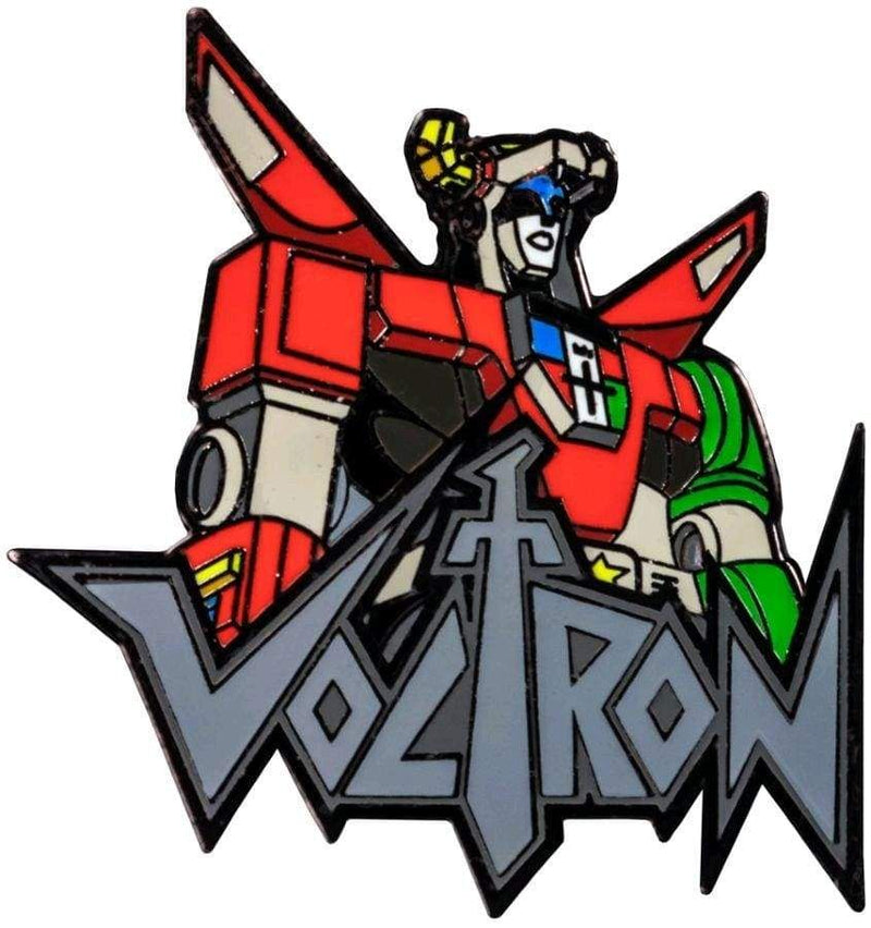 Image Voltron - Voltron Bust with Logo Enamel Pin