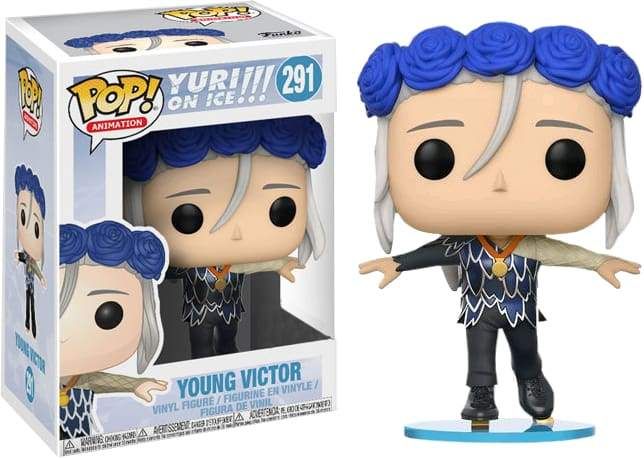 Image Yuri!!! on Ice - Young Victor Flower Crown US Exclusive Pop! Vinyl [RS]