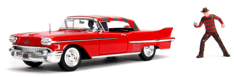 A Nightmare on Elm St - 1958 Cadillac Series 62 1:24 with Figure Hollywood Ride