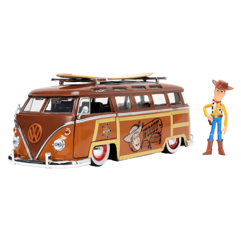 Toy Story - 1962 Volkswagen Bus 1:24 with Woody Diecast Figure