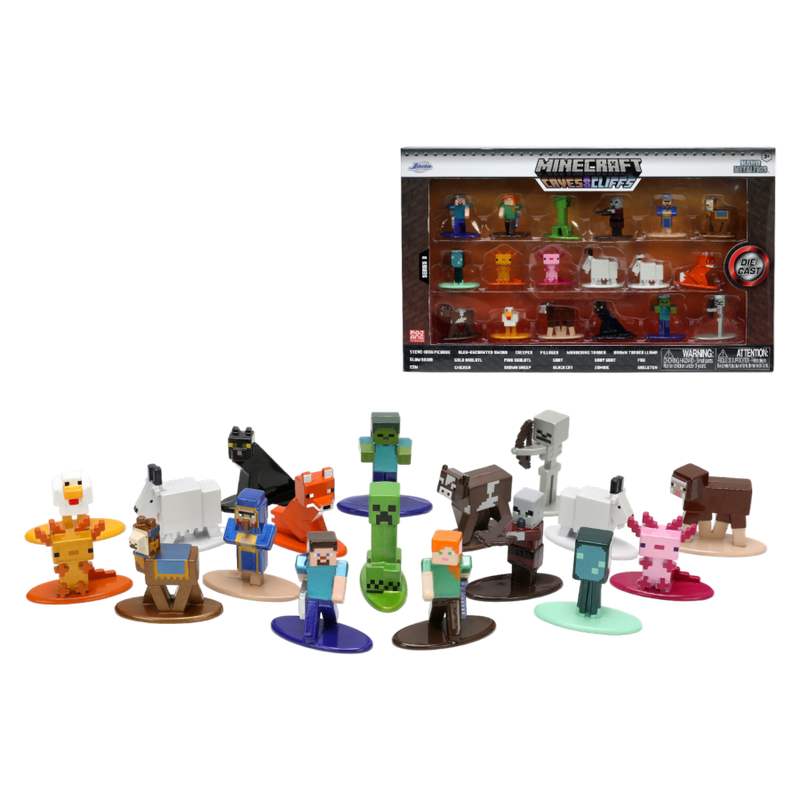 Minecraft - Caves & Cliffs Nano MetalFig 18 Pack (Set 2)