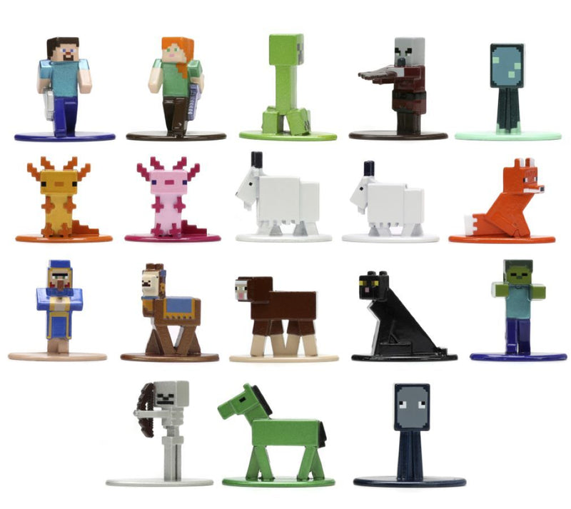 Minecraft - Caves and Cliffs Nano MetalFig 18 Pack (Set 1)
