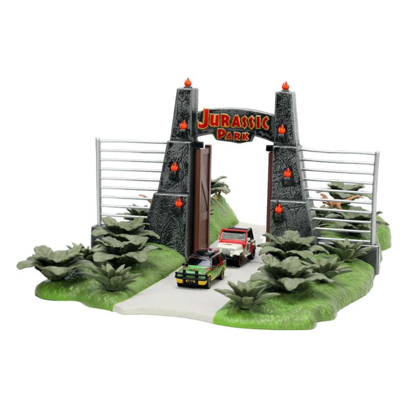 Jurassic Park - Nano Scene Diorama with 2 Vehicles