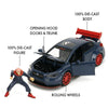 Jujutsu Kaisen - 1:24 2016 Subaru WRX STI Diecast Vehicle with Yuji Itadori 2.75 Inch Figure