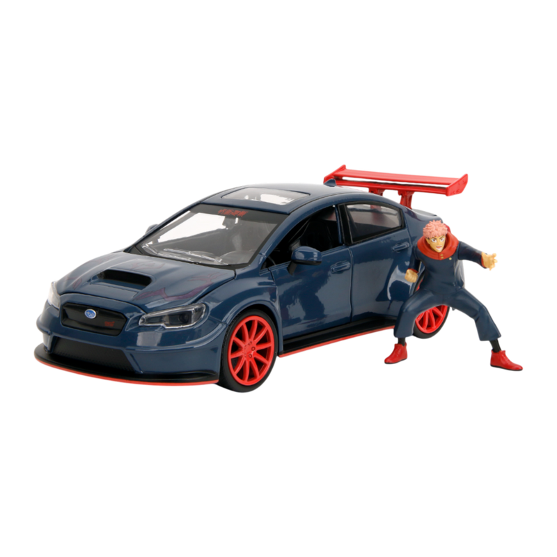Jujutsu Kaisen - 1:24 2016 Subaru WRX STI Diecast Vehicle with Yuji Itadori 2.75 Inch Figure