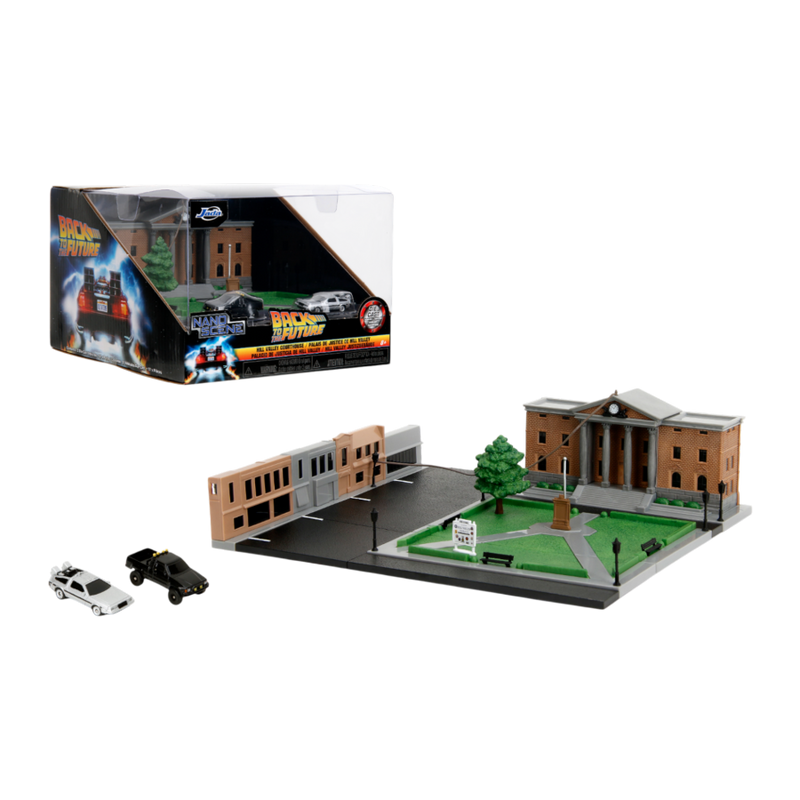 Back to the Future - 1.65 Inch Nano Scene Hill Valley Courthouse Diecast Set