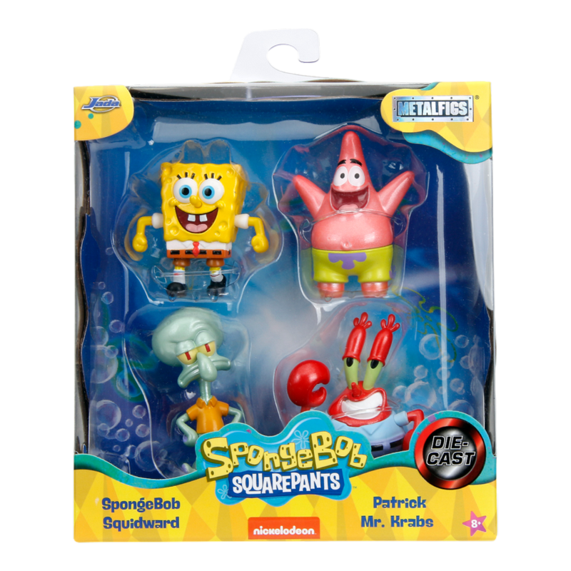 Spongebob Squarepants - 2.5 Inch MetalFig 4 Pack