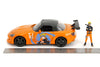 Naruto - 2001 Honda S2000 (with Naruto Figure) 1:24 Scale Diecast Vehicle Set