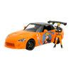 Naruto - 2001 Honda S2000 (with Naruto Figure) 1:24 Scale Diecast Vehicle Set