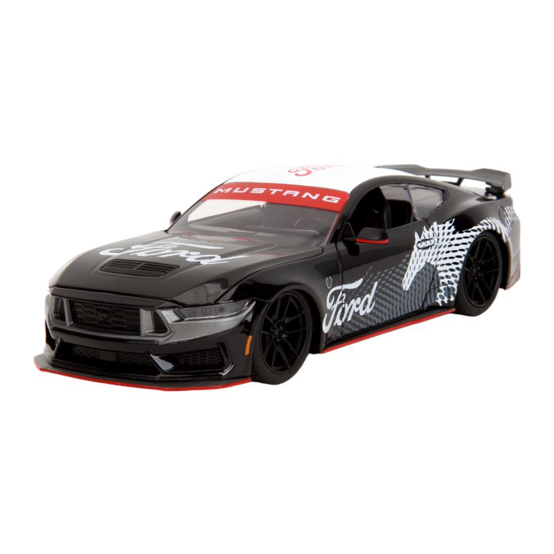 Big Time Muscle - 2024 Ford Mustang inDark Horsein Edition 1:24 Scale Diecast Vehicle