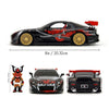 Lab Monkeys - 1:24 Mazda RX7 Diecast Vehicle with SARU 3.25 Inch Figure