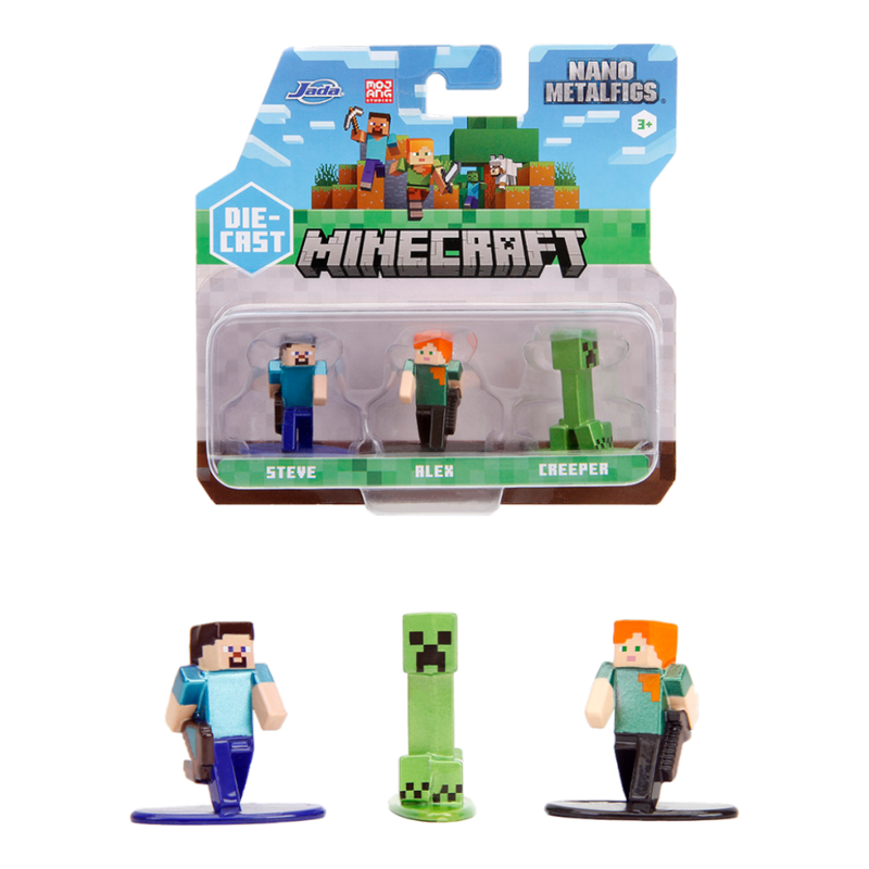 Minecraft - Nano MetalFig 3 Pack