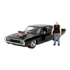 Hollywood Rides - 1970 Dodge Charger with Dom Toretto 1:24 Diecast Set