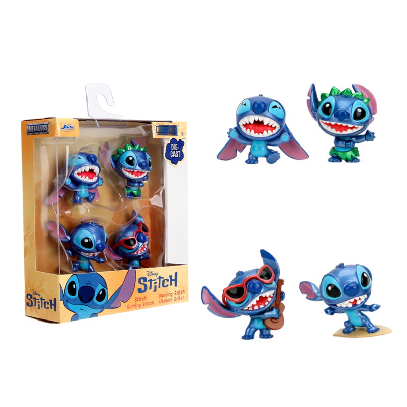 Disney - Stitch 2.5 Inch Metalfigs 4 Pack