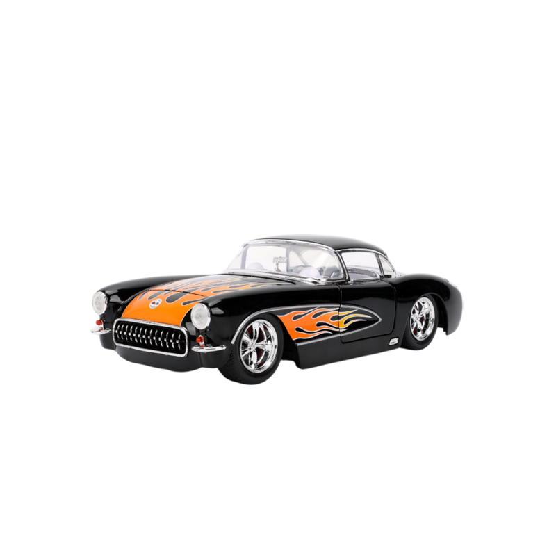 Big Time Muscle - 1:24 Scale 1957 Chevy Corvette Diecast Vehicle