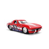 Big Time Muscle - 1963 Chevrolet Corvette (Red) 1:24 Scale Diecast Vehicle