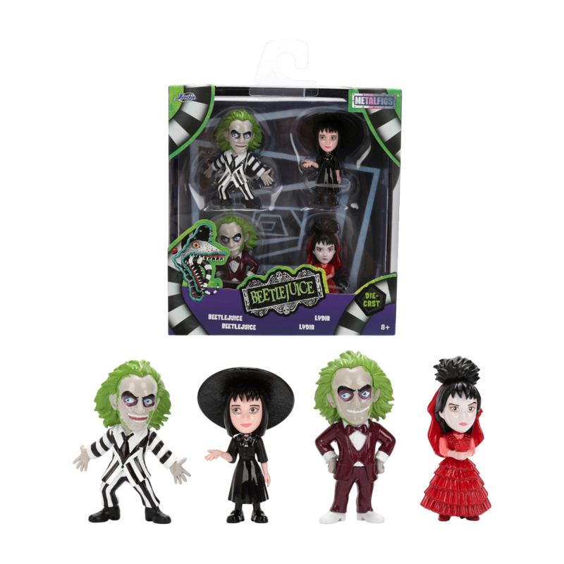 Beetlejuice - 2.5 Inch Metalfigs 4 Pack