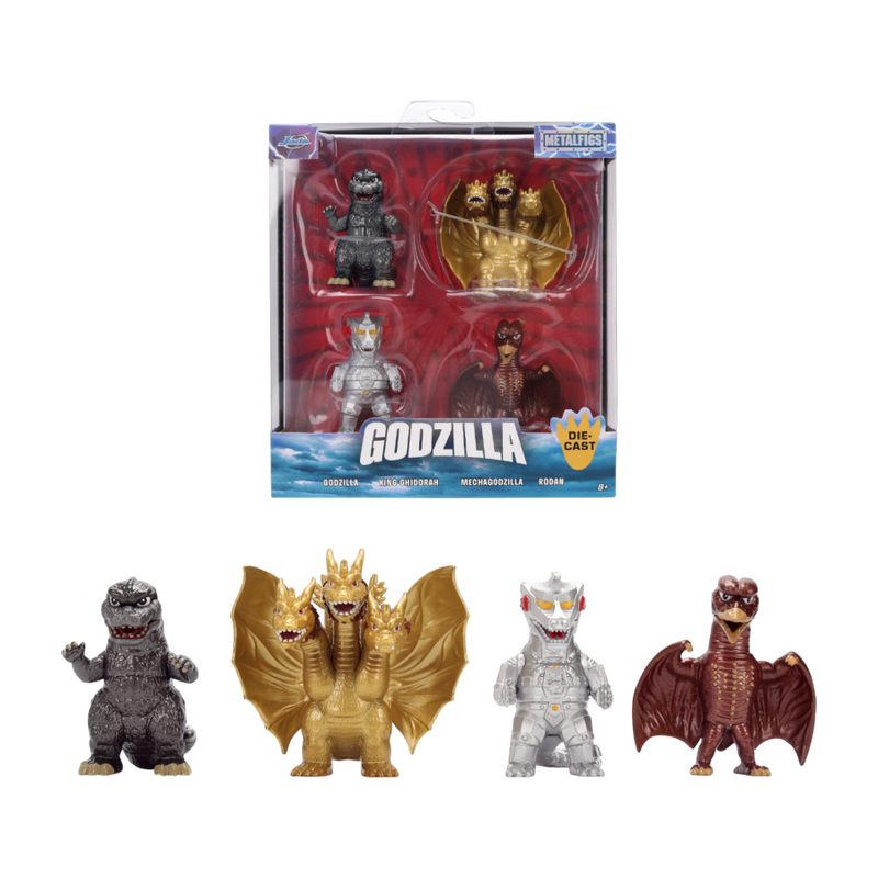 Godzilla - Toho 2.5 Inch Metalfigs 4 Pack