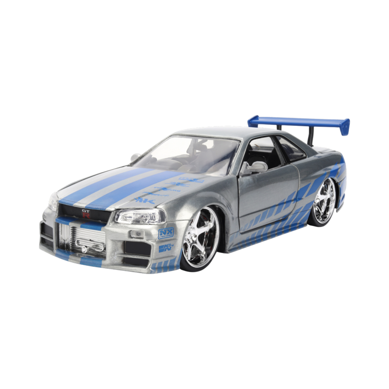 Fast & Furious - Brians 2002 Nissan Skyline GT-R (BNR34) 1:24 Scale Diecast Vehicle
