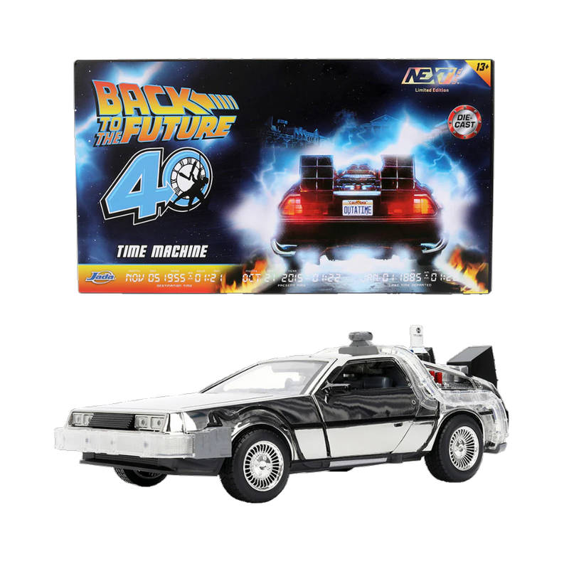 Back to the Future - Delorean (Chrome) 1:24 Scale Diecast Vehicle