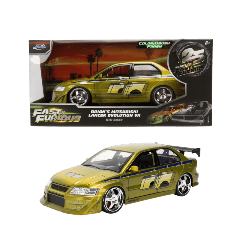 Fast & Furious - 1:24 Brian's Mitsubishi Lancer Evo (Color Brush Metal)