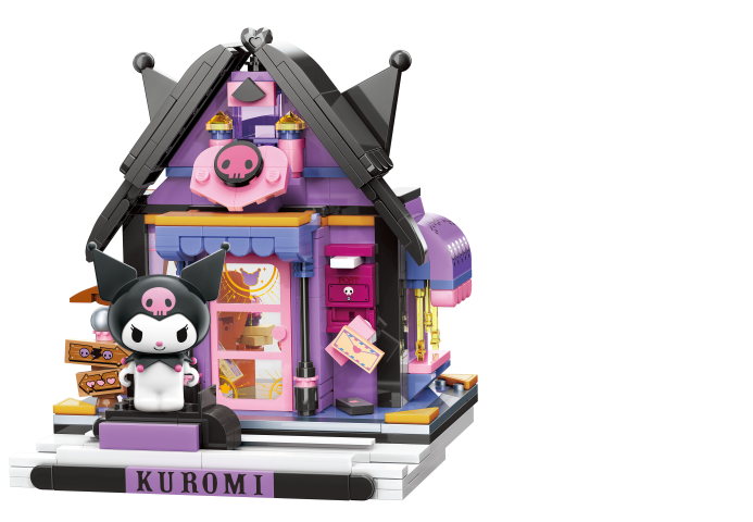 Keeppley: Kuromi's Astrological Cabin Of Glittering Fireflies Brick Kit