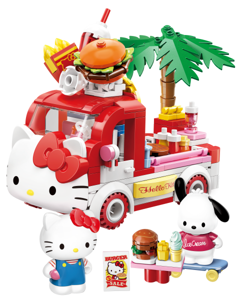 Keeppley: Hello Kitty & Pochacco's Fast Steet Food Truck Brick Kit