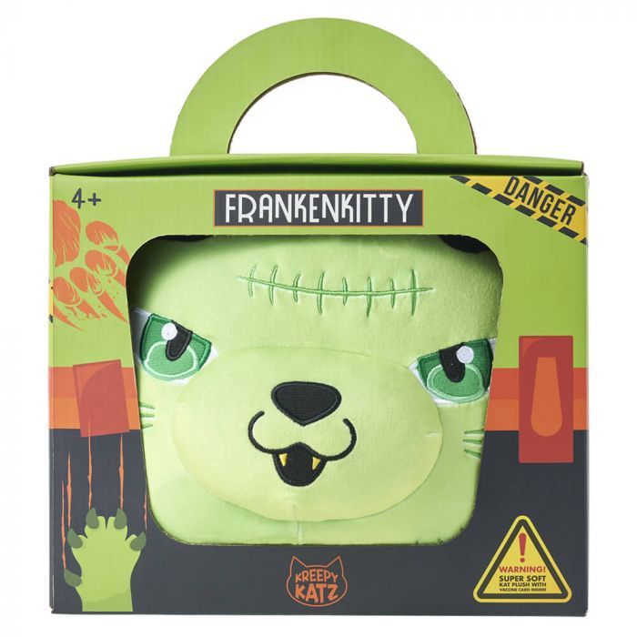 Kreepy Katz Series One: Carrier Plush - Frankenkitty