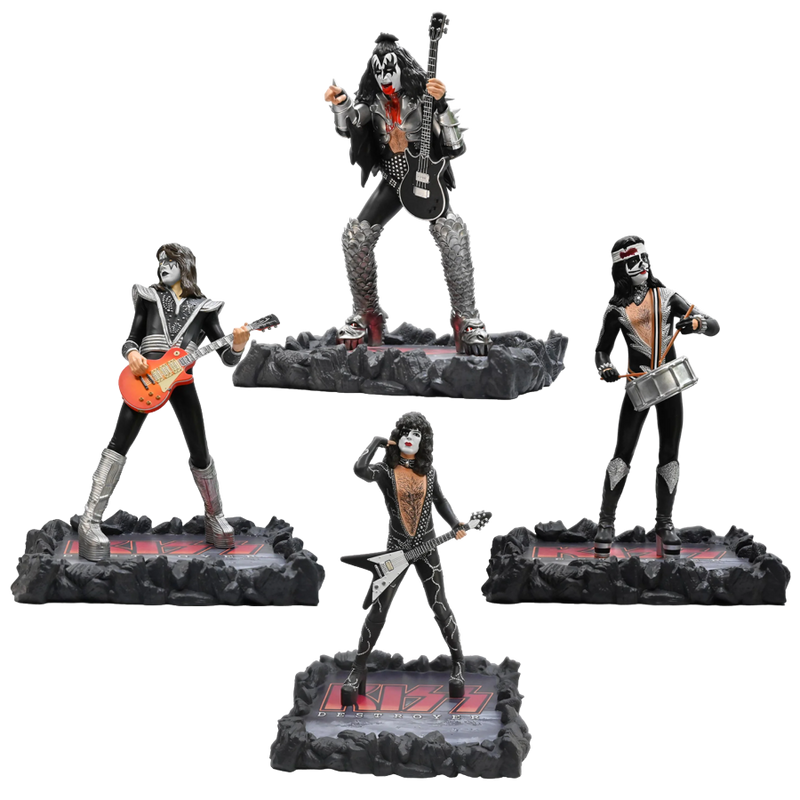 Kiss Destroyer - Rock Iconz Statues (Set of 4)