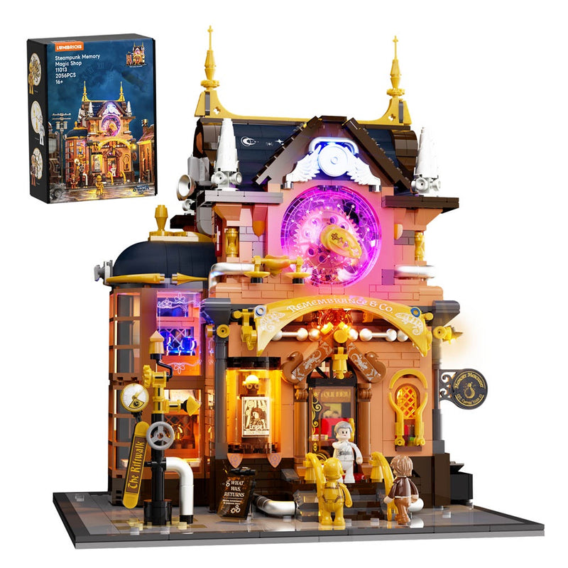 Lumibricks: Steampunk World - Steampunk Memory Magic Shop Brick Kit