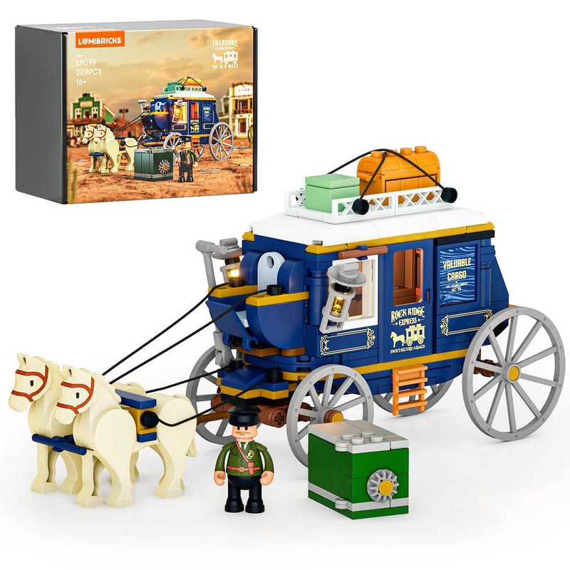 Lumibricks: The Old West - Treasure Stagecoach Brick Kit