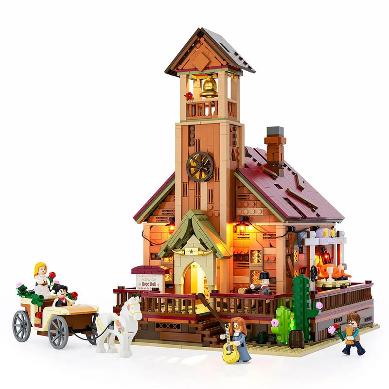 Lumibricks: The Old West - Old West Meeting Hall Brick Kit