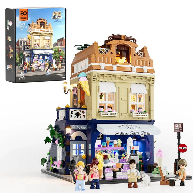 Lumibricks: Town Life - Gelato Store Brick Kit