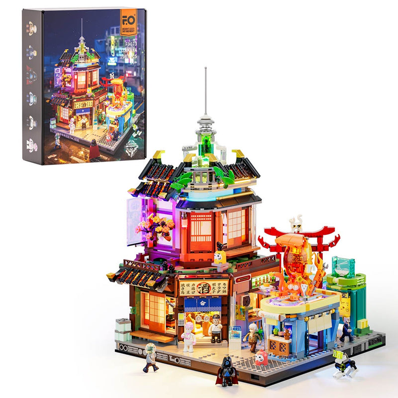 Lumibricks: Cyberpunk Neoncity - Japanese Izakaya Brick Kit