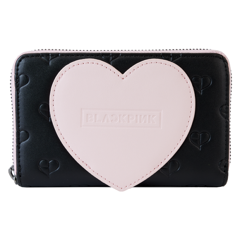Blackpink - All-Over-Print Heart Zip Around Wallet