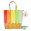 Good Luck Trolls - Trolls with Faux Fur Tote Bag & Detachable Coin Bag