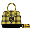 Harry Potter - Hufflepuff Patch Varsity Plaid Crossbody Bag