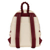 Loungefly - Cream & Red Floral Mid-Size Backpack